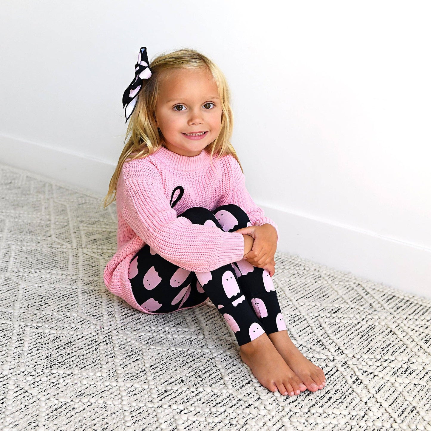 Boo Pink SWEATER Halloween Kids Top