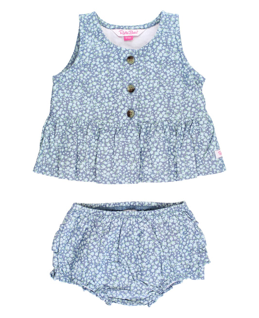 Summertime Fields Button Up Swing Top and Bloomer Set