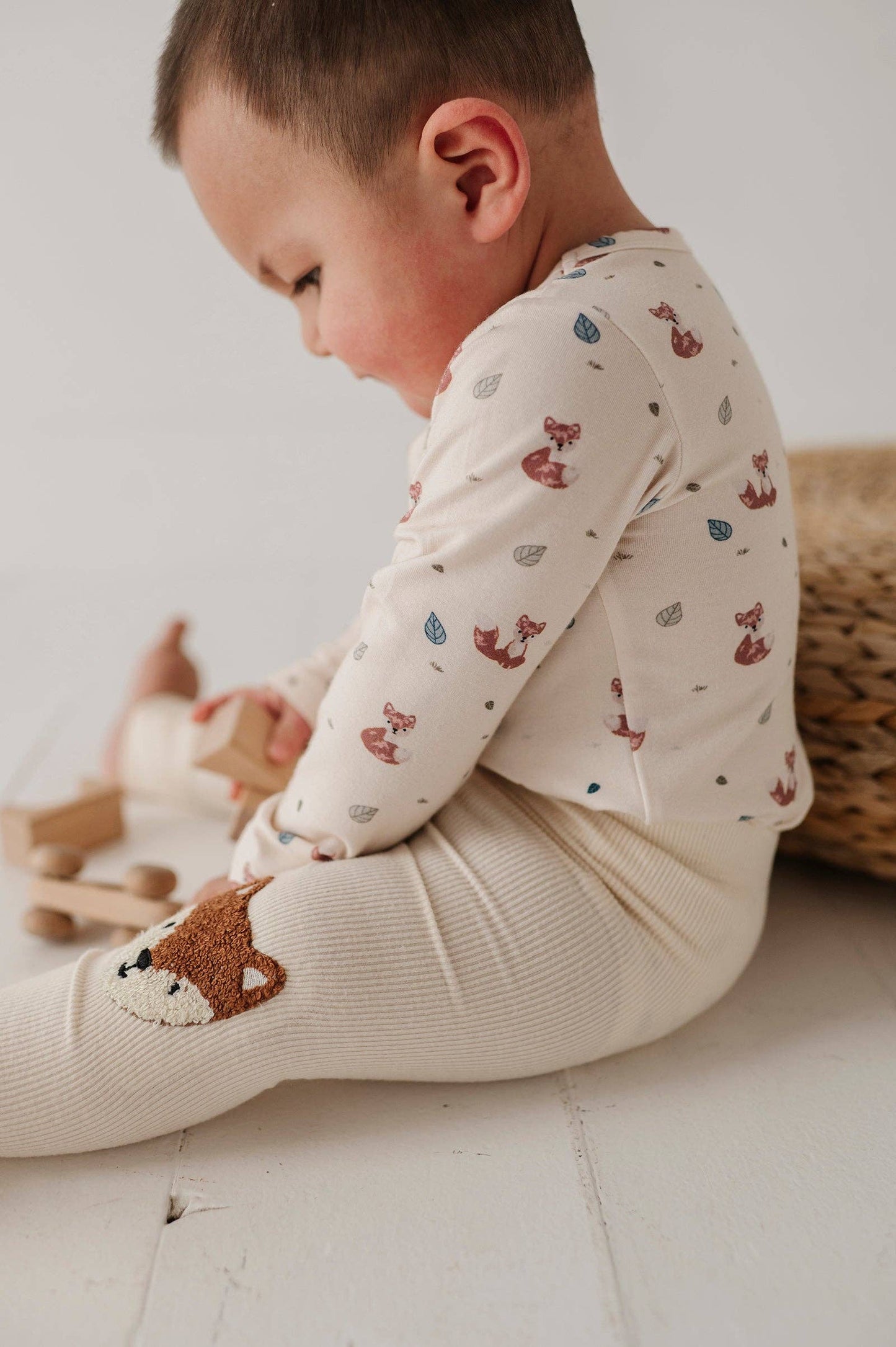 Baby Long Sleeve Bodysuit: Fox