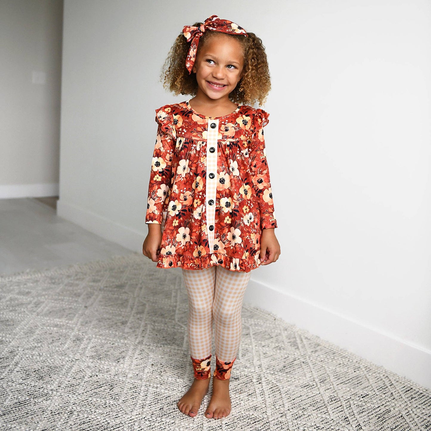 Auburn PEPLUM SET Fall Floral Outfit (runs big!)