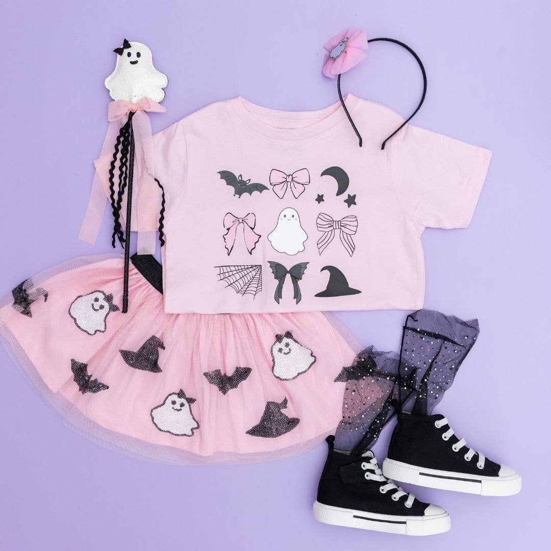 Spooky Babe Sequin Halloween Tutu - Kids Clothing