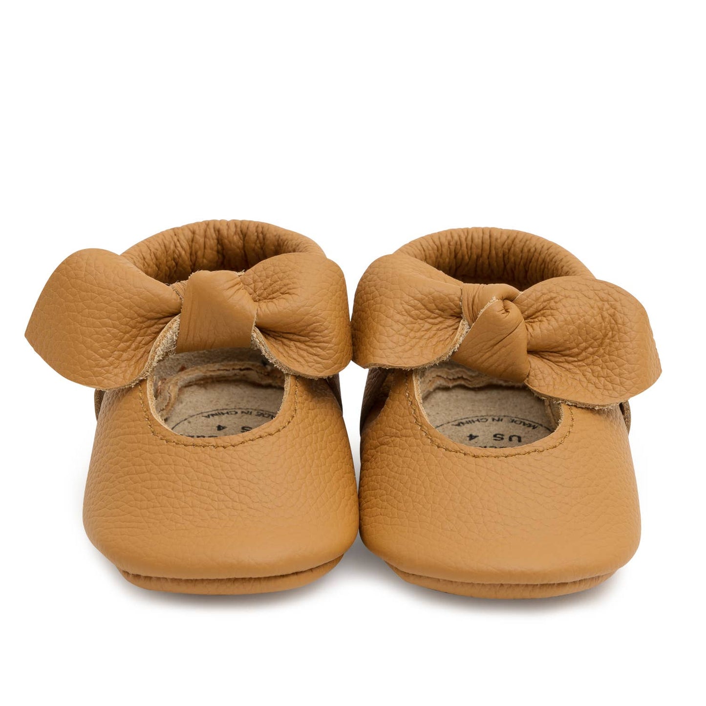 Knot Moccasins - Genuine Leather Baby Shoes (Ginger)