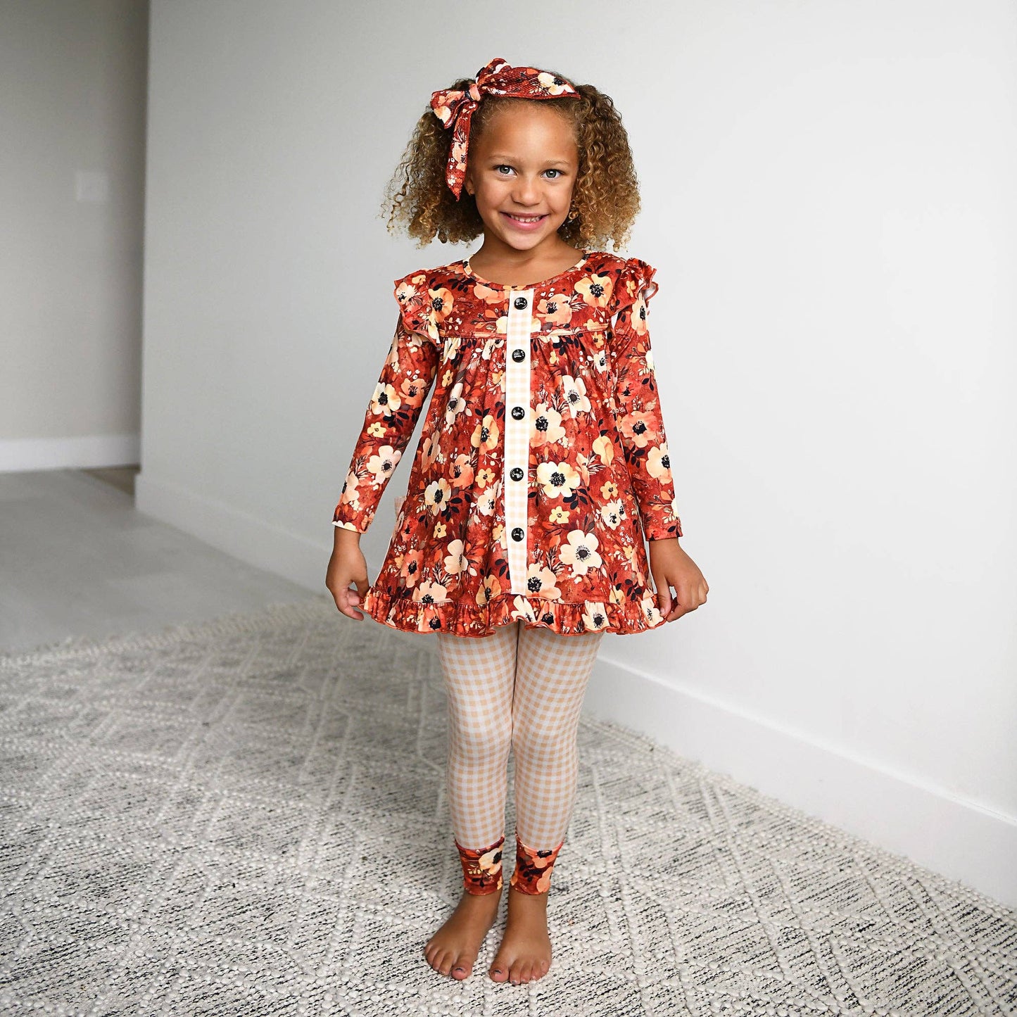Auburn PEPLUM SET Fall Floral Outfit (runs big!)