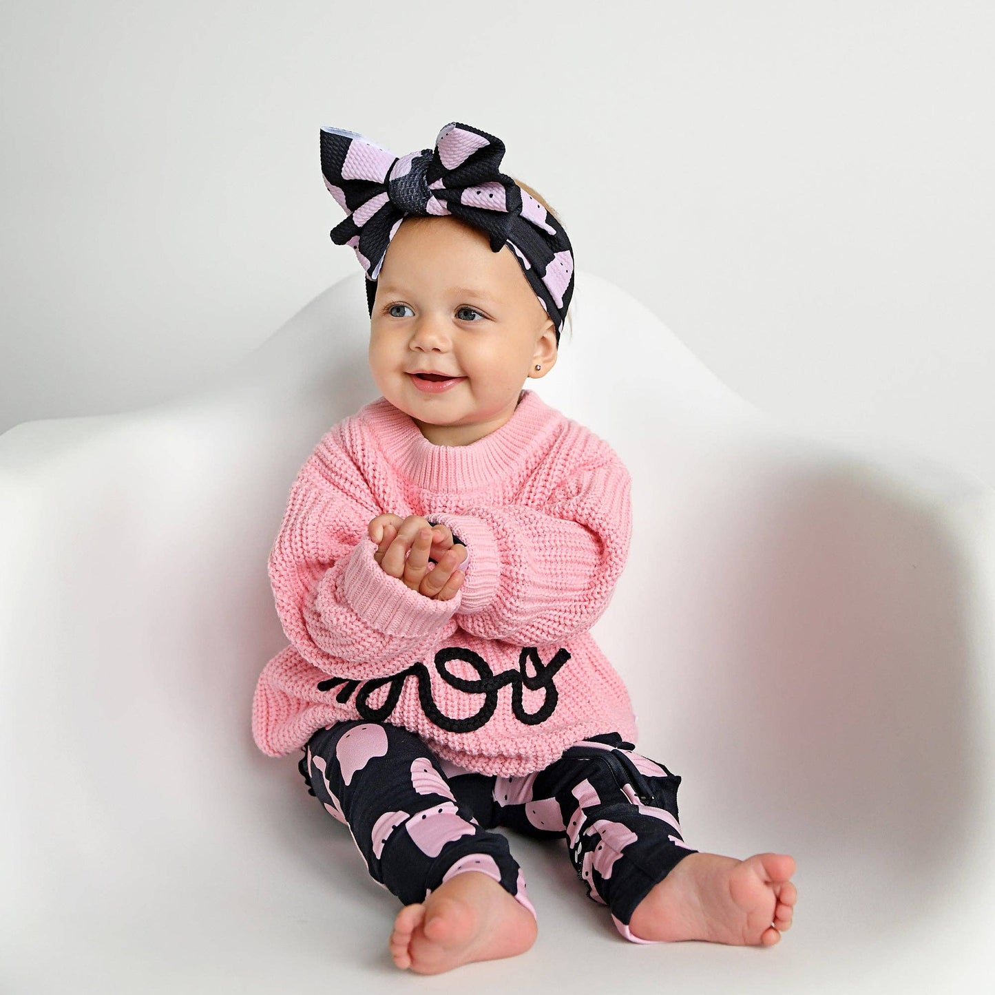 Boo Pink SWEATER Halloween Kids Top