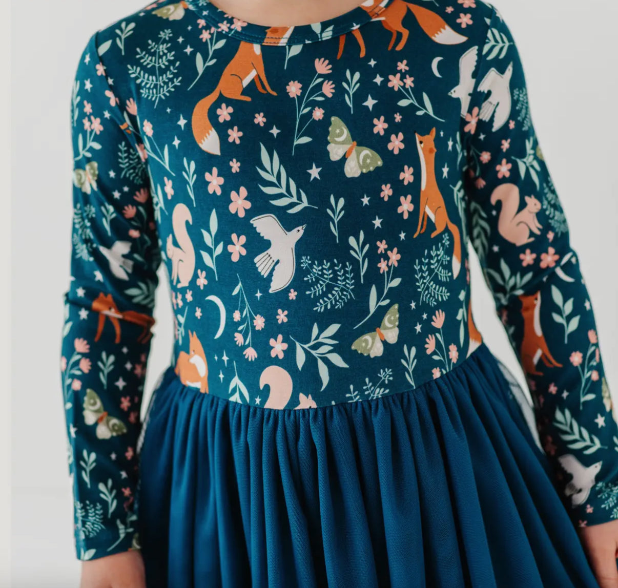 Bamboo + Tulle Dress - Girls Tulle Dress Woodland - Alice