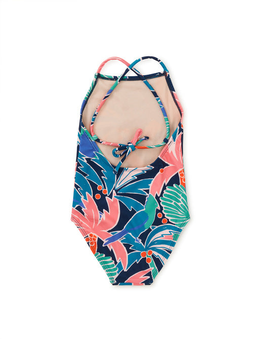 Cross Back one piece swimsuit- Turaco Palms