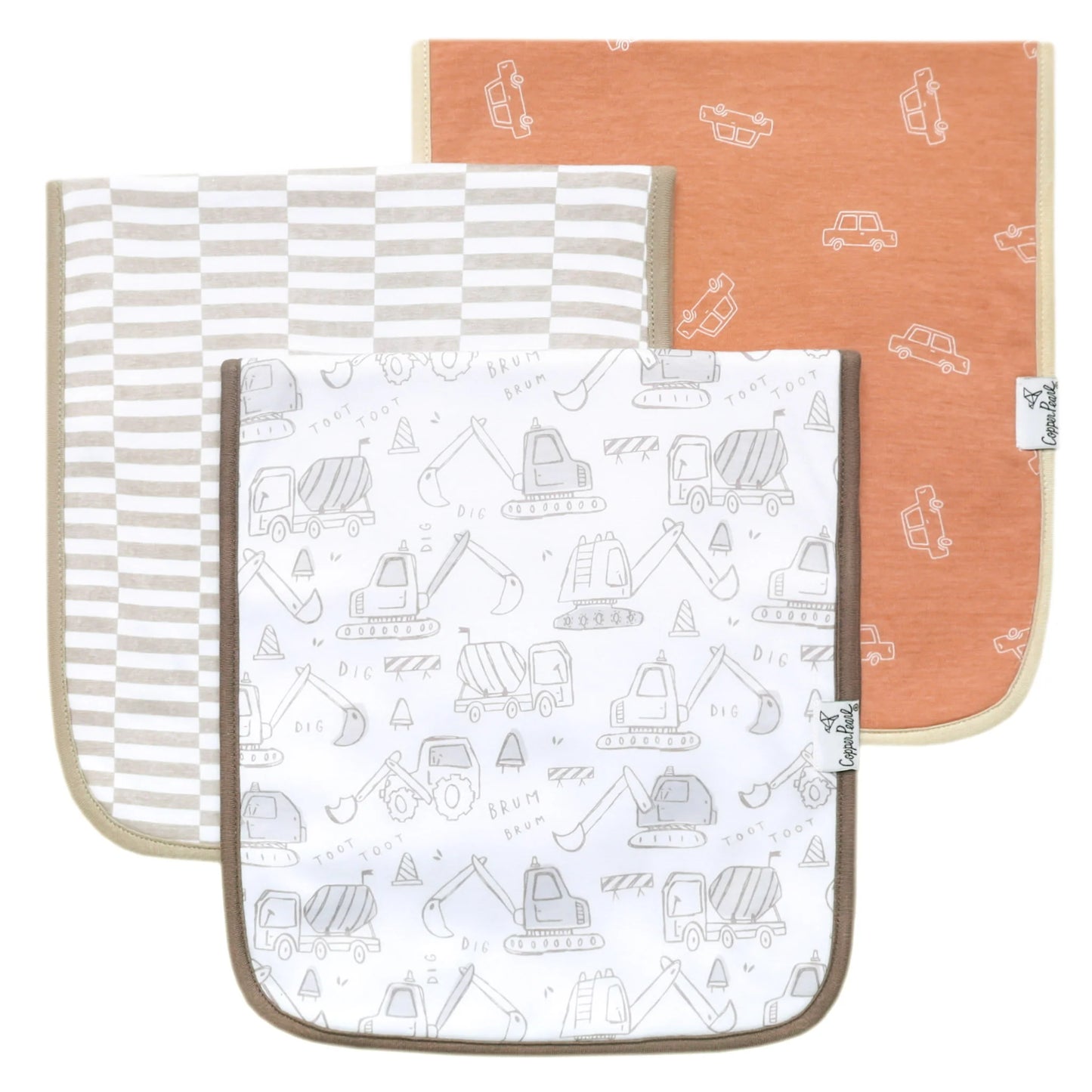 Premium Burp Cloth- Copper Pearl Various Styles