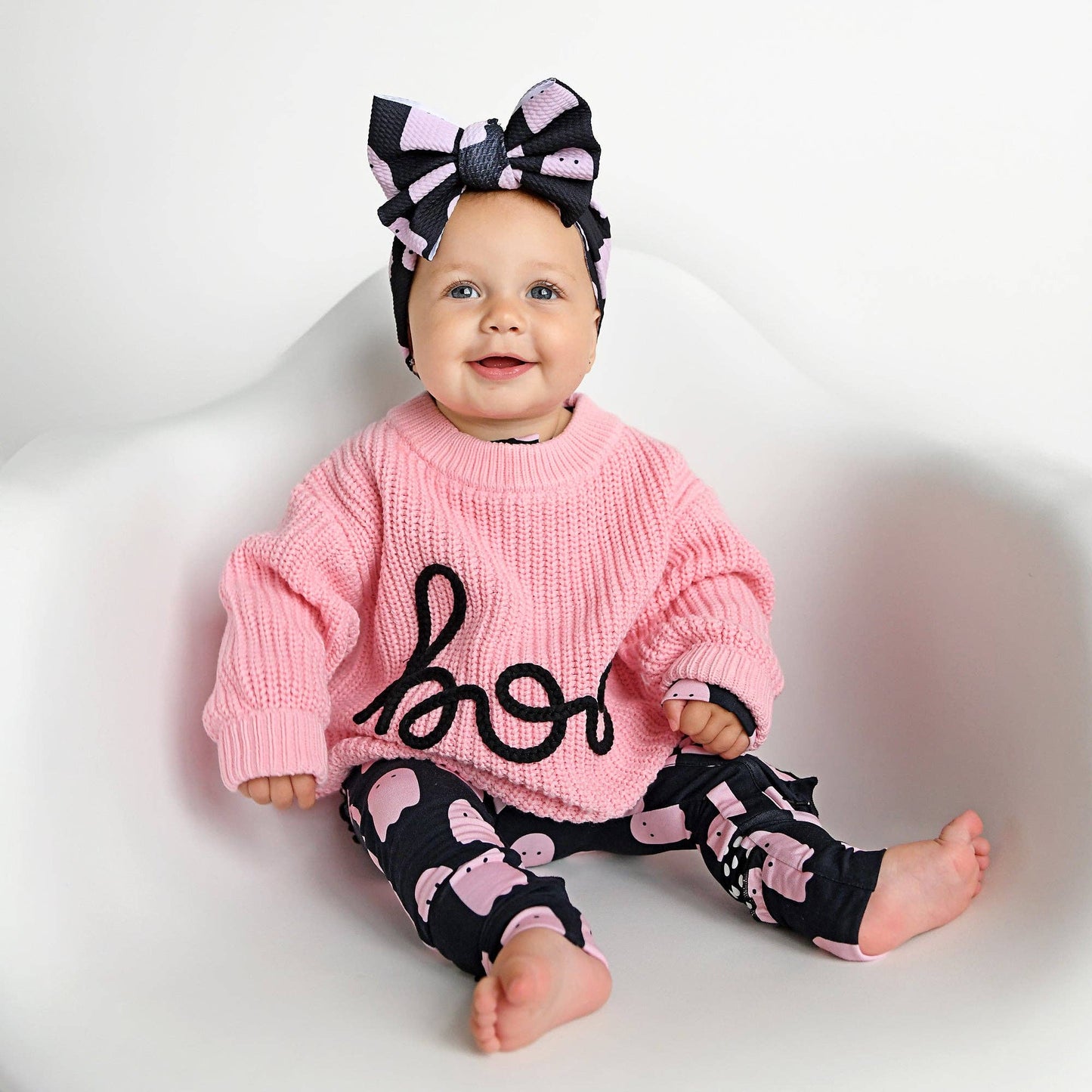 Boo Pink SWEATER Halloween Kids Top