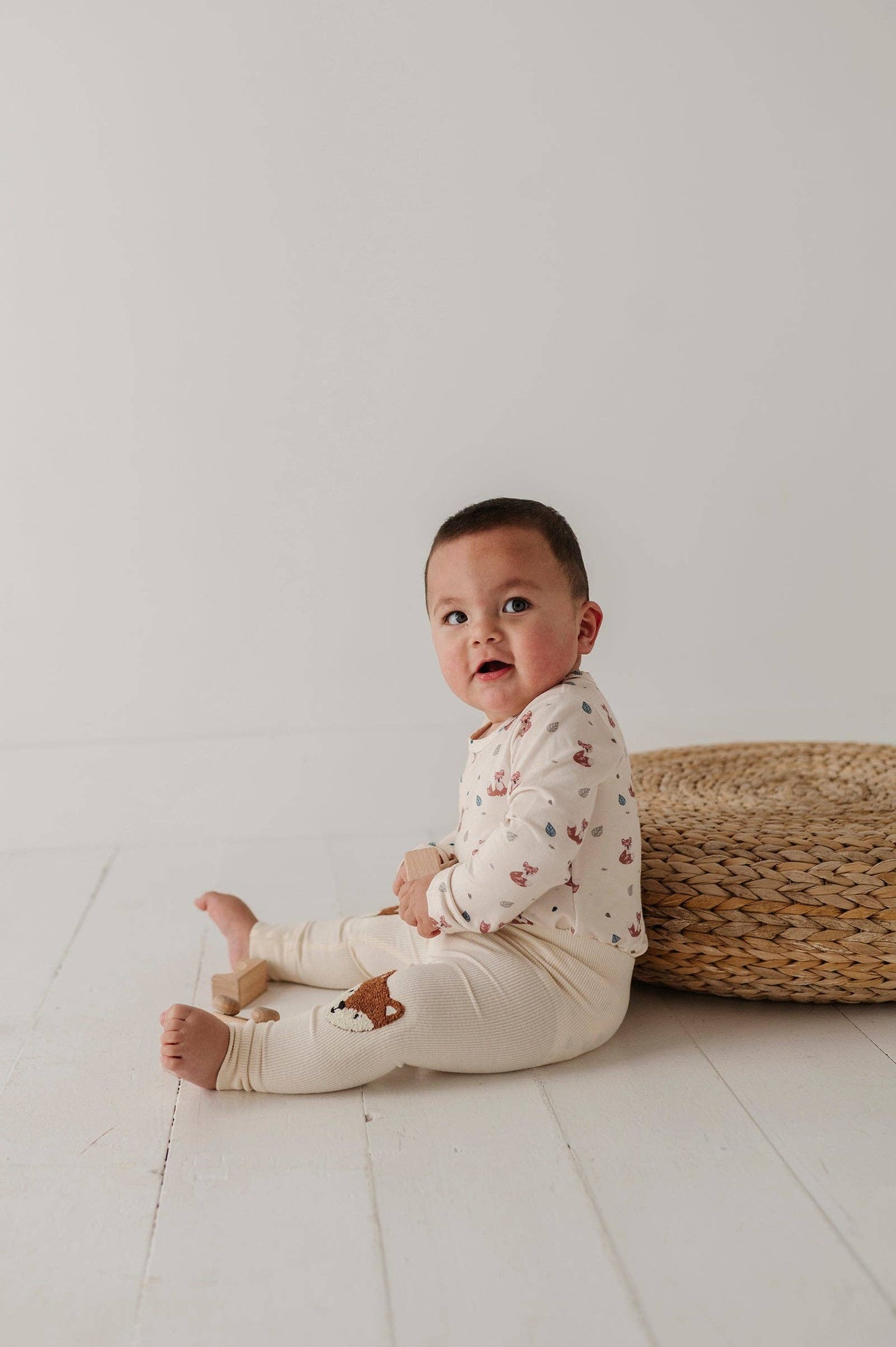 Baby Long Sleeve Bodysuit: Fox