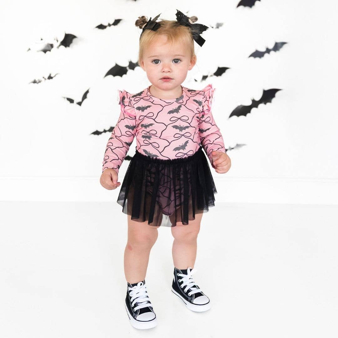 Glitter Bat Halloween Coquette Bow Clip - Hair Bows