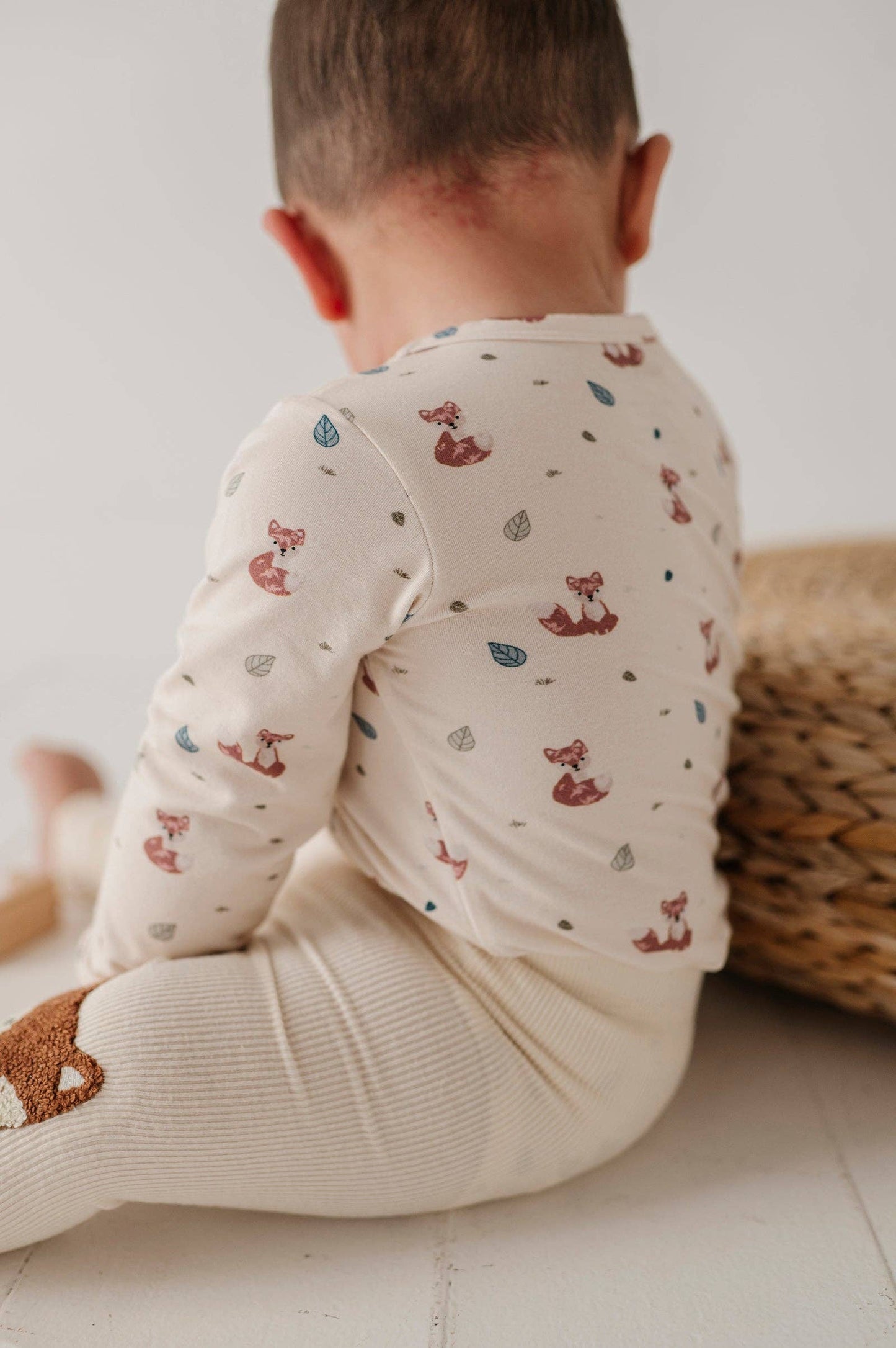 Baby Long Sleeve Bodysuit: Fox