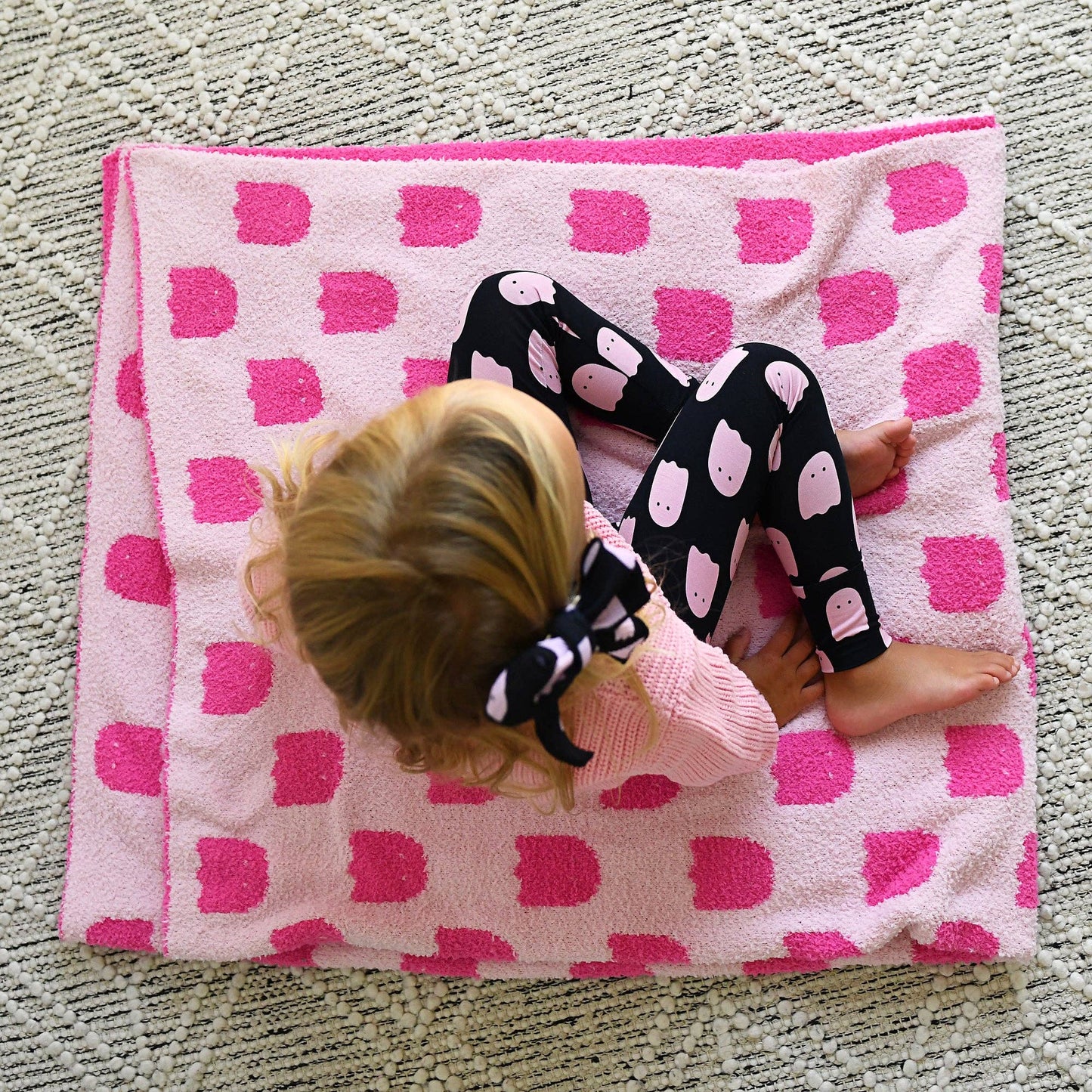 Boo Pink SWEATER Halloween Kids Top
