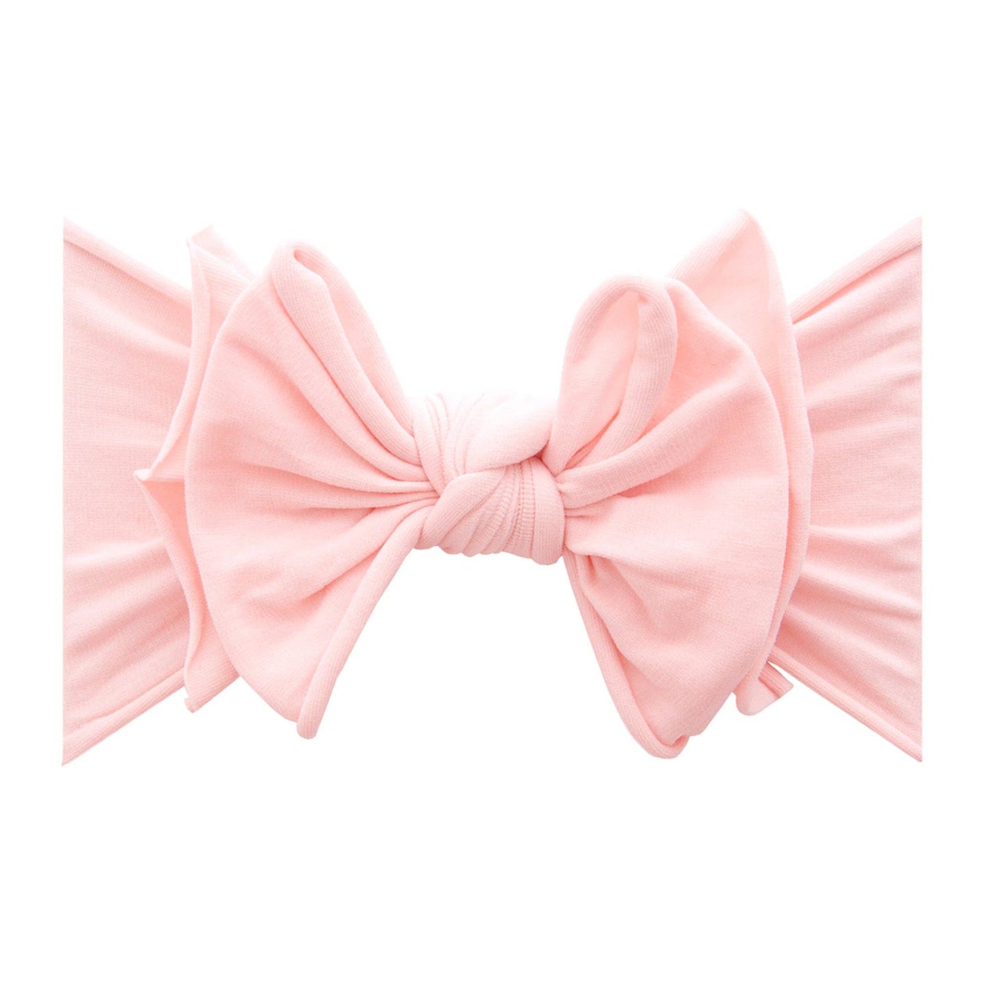 FAB-BOW-LOUS® soft nylon bow headband: Rose Quartz
