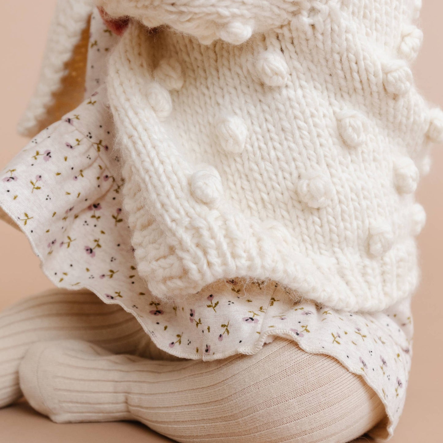 Popcorn Cardigan, Cream