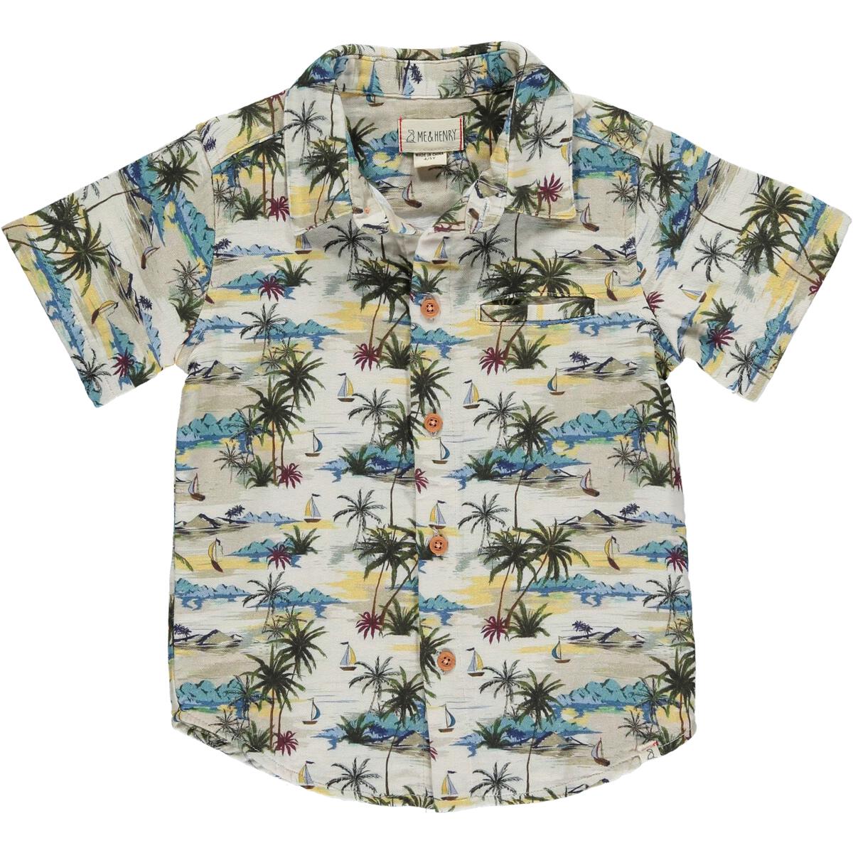 Maui Hawaiin Print Woven Shirt
