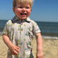MOLOKAI Printed Romper- Grey Campervan
