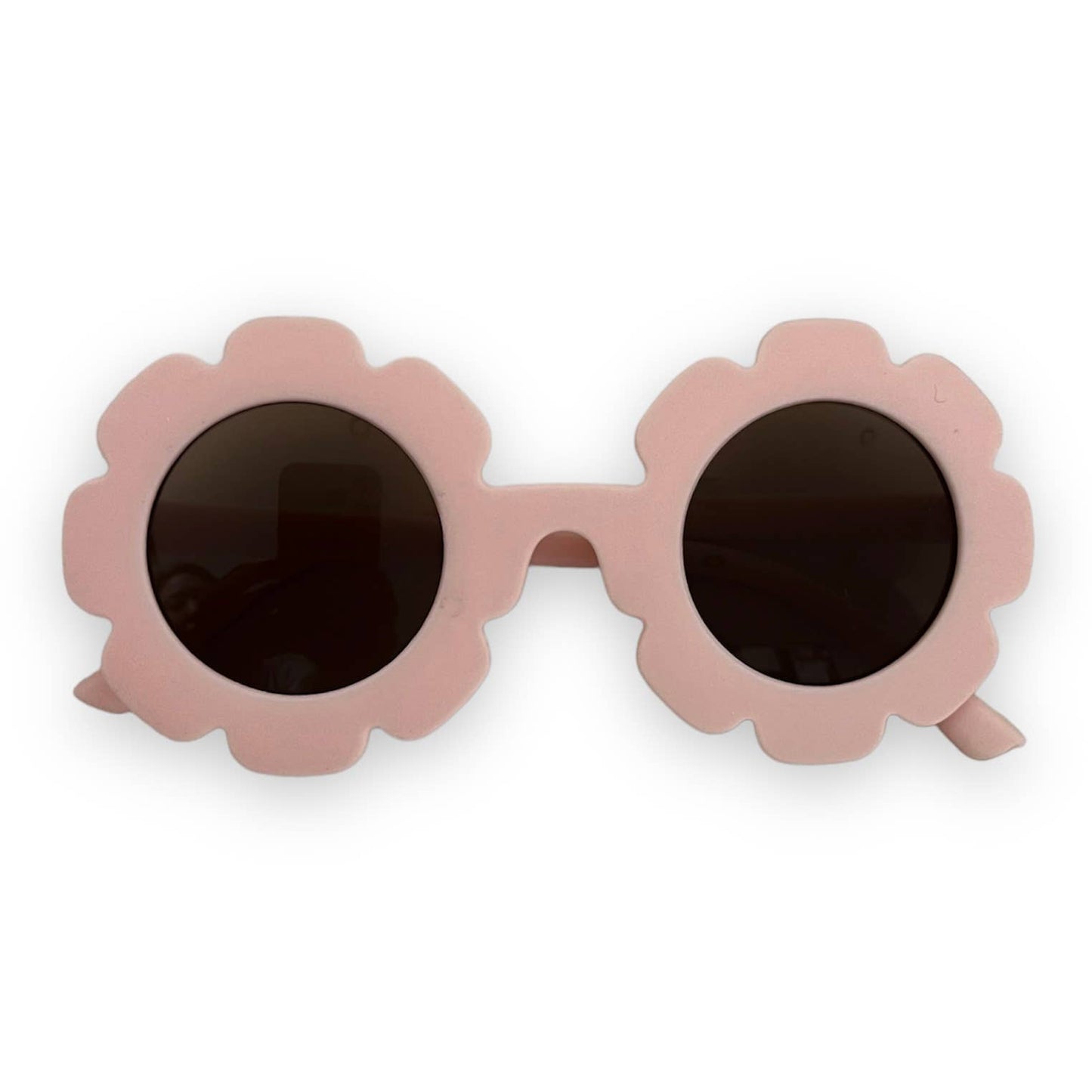 TODDLER Flower Daisy Frosted Sunglasses w Pouch Inclu.: Dune