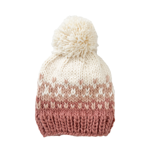 Nell Stripe Hat, Rose/Blush | Kids and Baby Hat