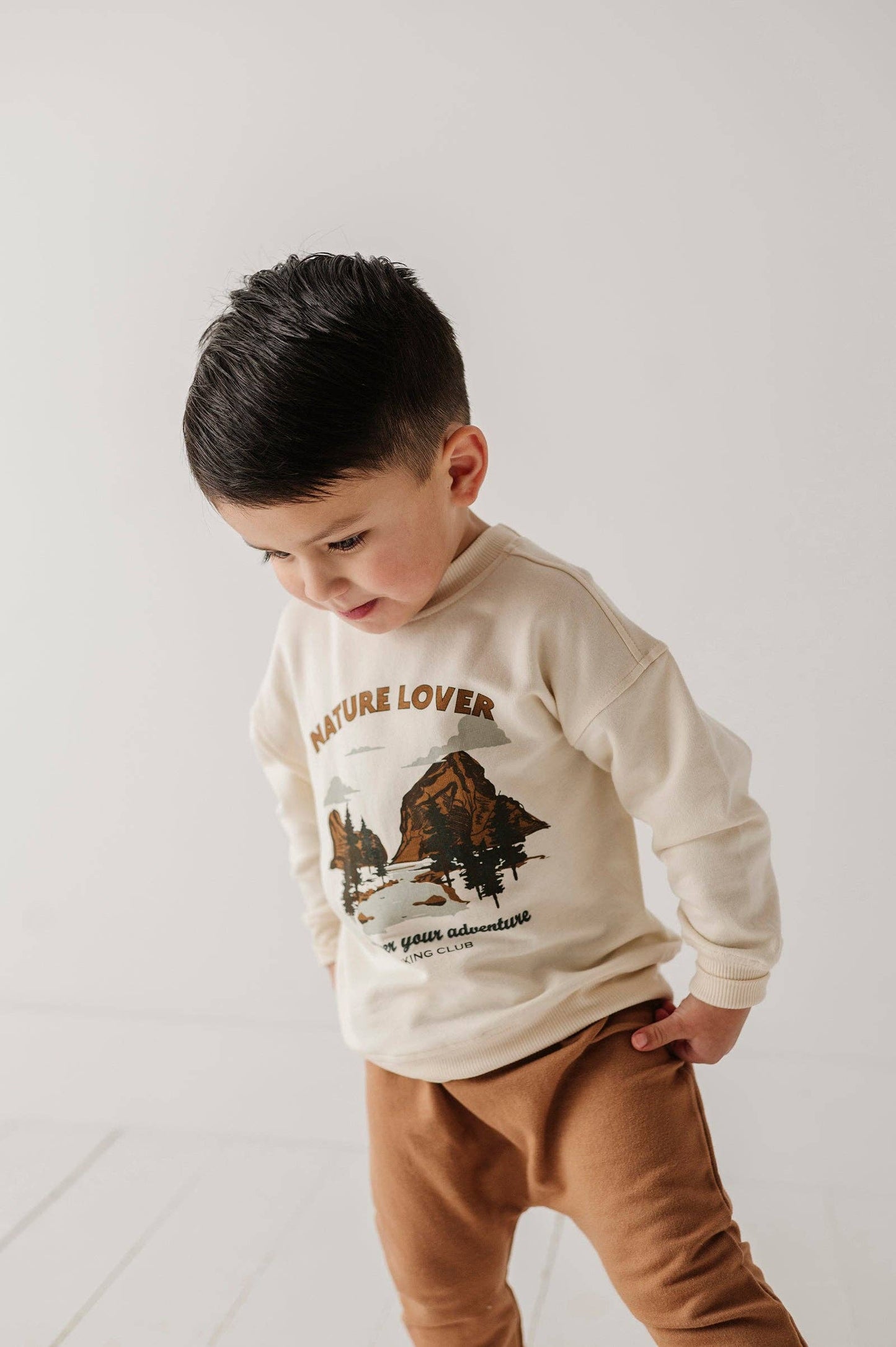 Slim Harems Bamboo/Cotton Baby/Kids Clothing Fall 2025: Caramel
