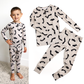 Vlad Gray Bats TWO PIECE Bamboo Halloween Kids Lounge Set