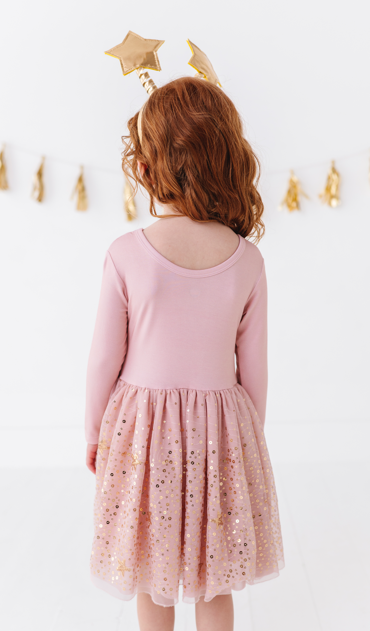 Kids Star Dress - Girls Tulle Twinkle Holiday Dress - Stella