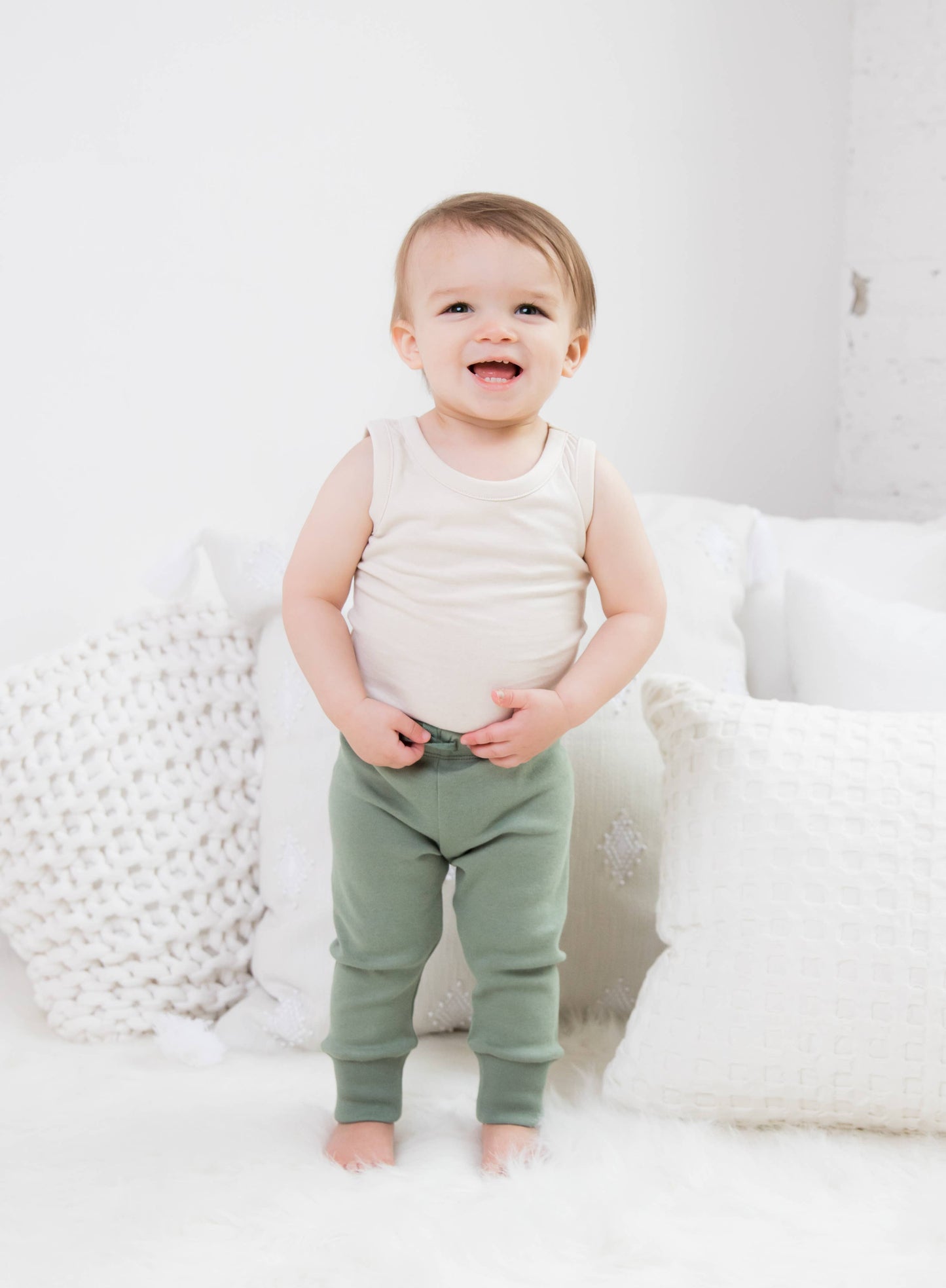 Organic Baby and Kids Cruz Jogger - Thyme