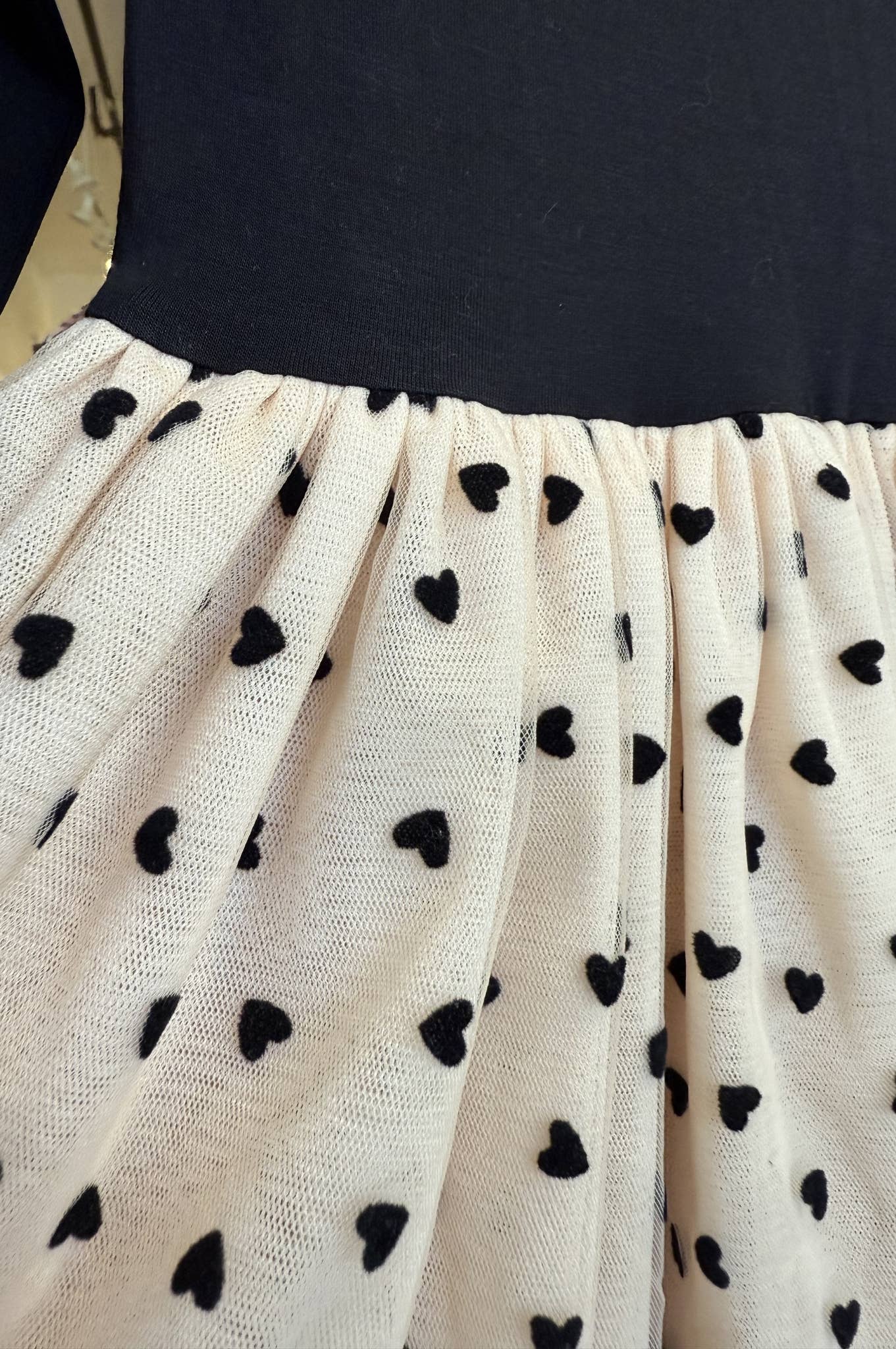 Kids Velvet Heart Dress - Girls Tulle Holiday Dress - Margot: 2