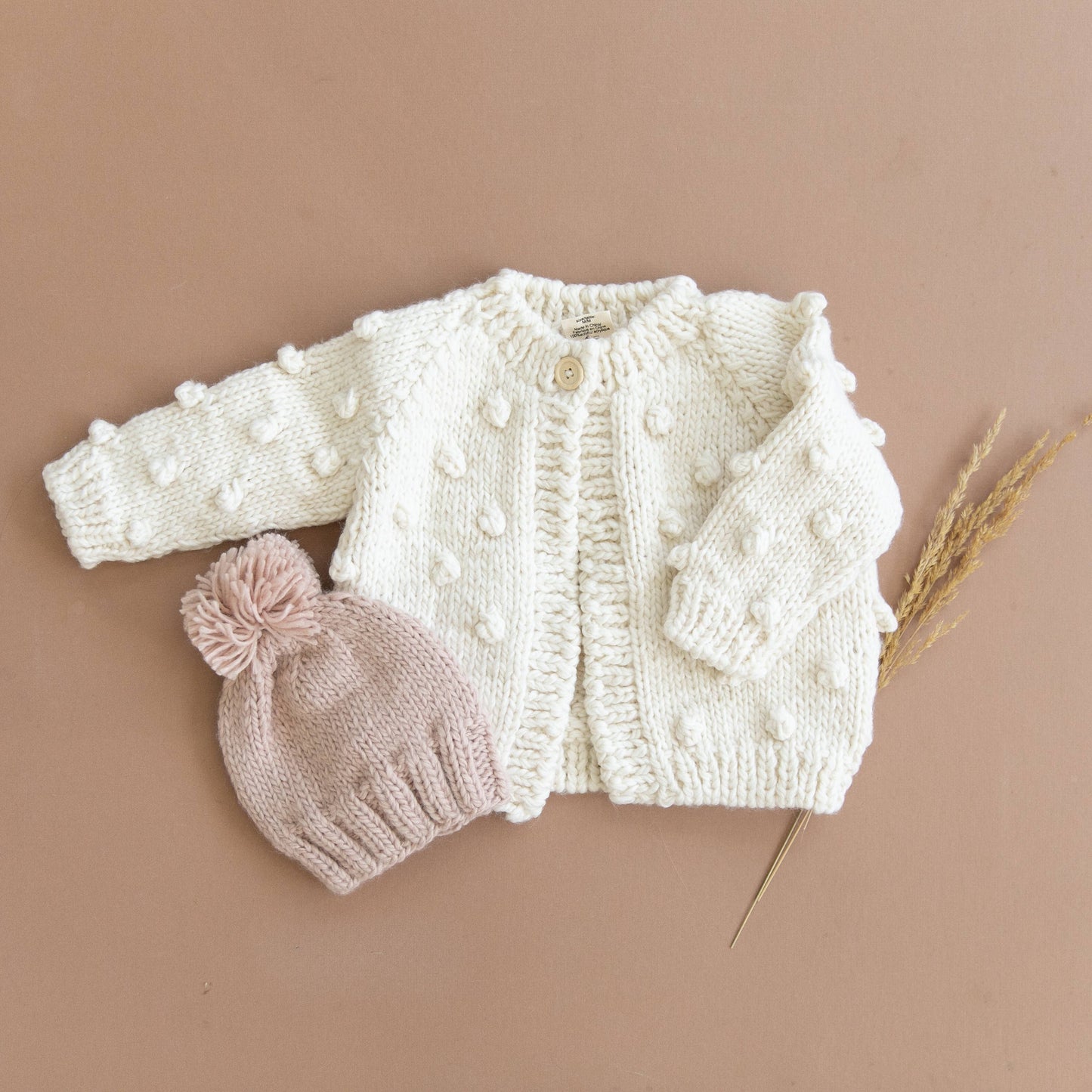 Popcorn Cardigan, Cream | Sweater