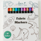 Fabric Markers Set for Customizing Coloring Pajamas