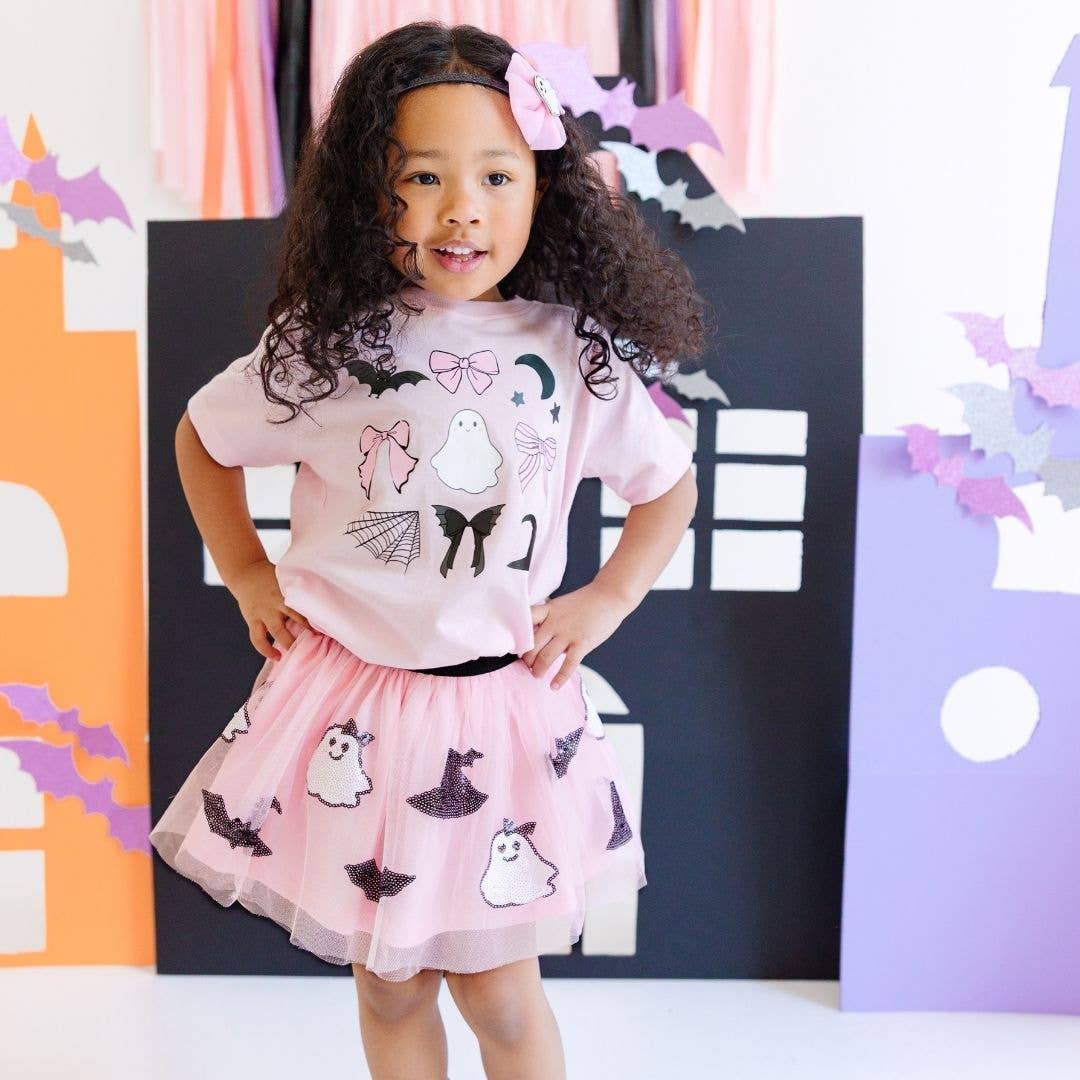 Spooky Babe Sequin Halloween Tutu - Kids Clothing