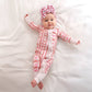 Hallie RUFFLE ZIP Valentines Day Bamboo 1PC Baby Clothing