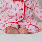 Pink Candy Cane / Organic Pointelle Lounge Set