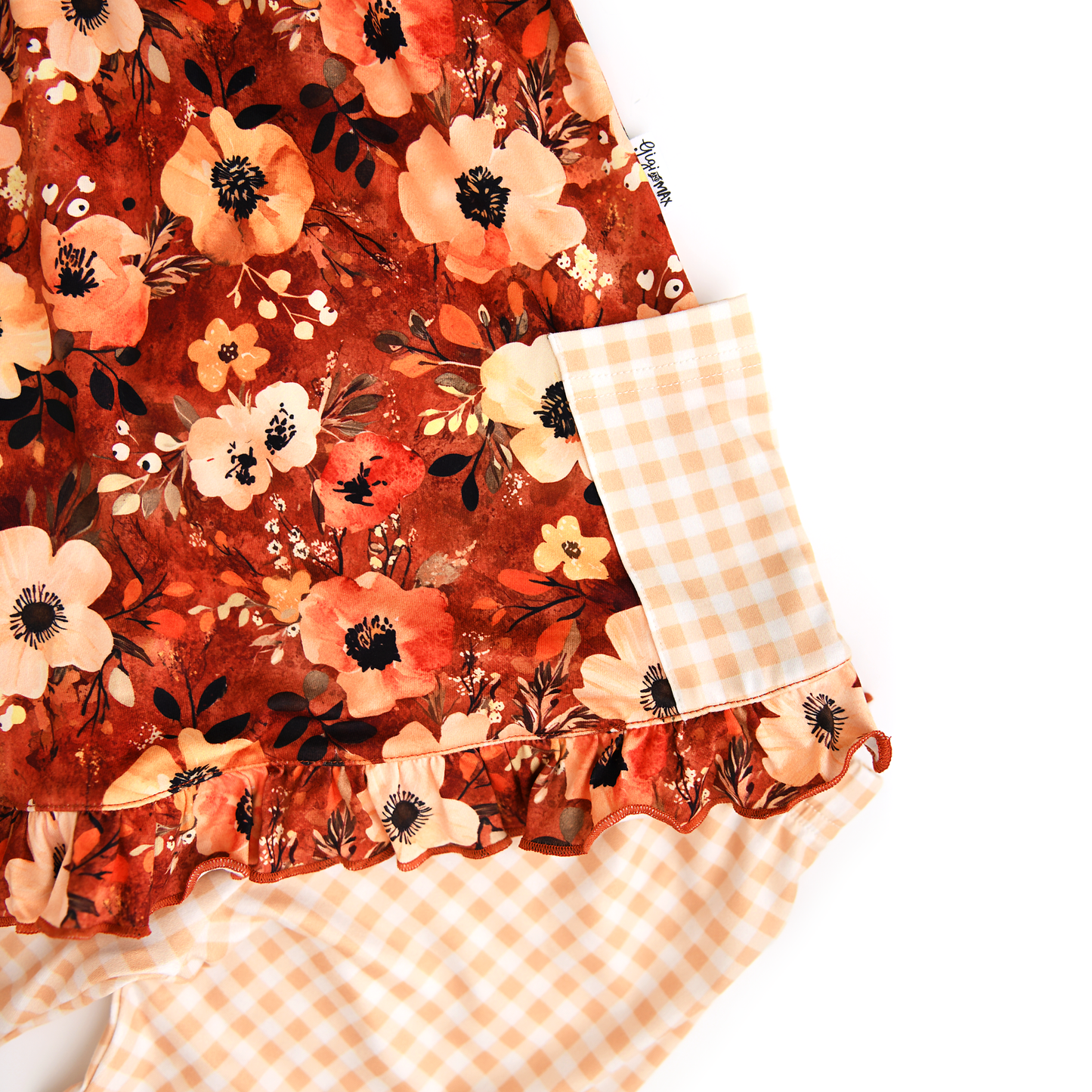 Auburn PEPLUM SET Fall Floral Outfit (runs big!)