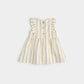 Canary Striped Cross Hatch Linen Dress Set