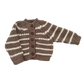 Rib Knit Stripe Cardigan, Tan | Baby & Kid Sweater: