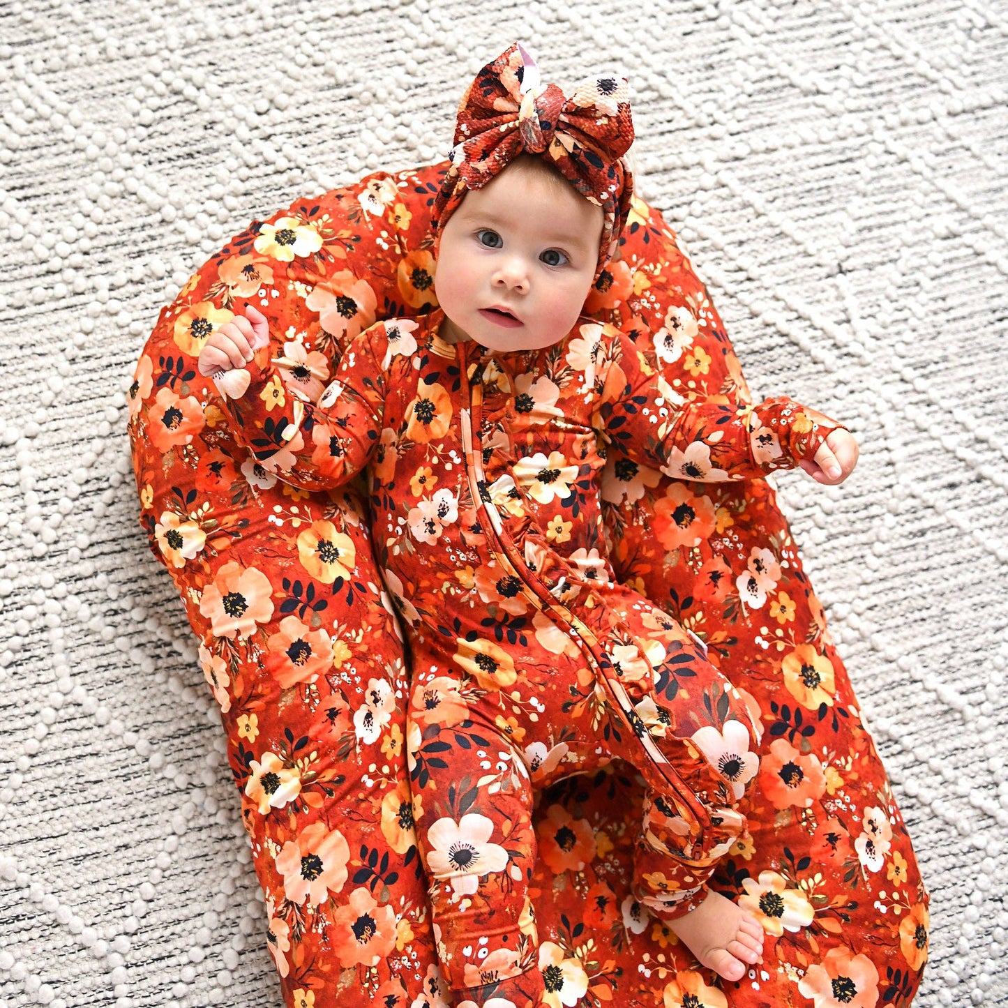 Auburn RUFFLE ZIP Bamboo Fall Sleepies Little