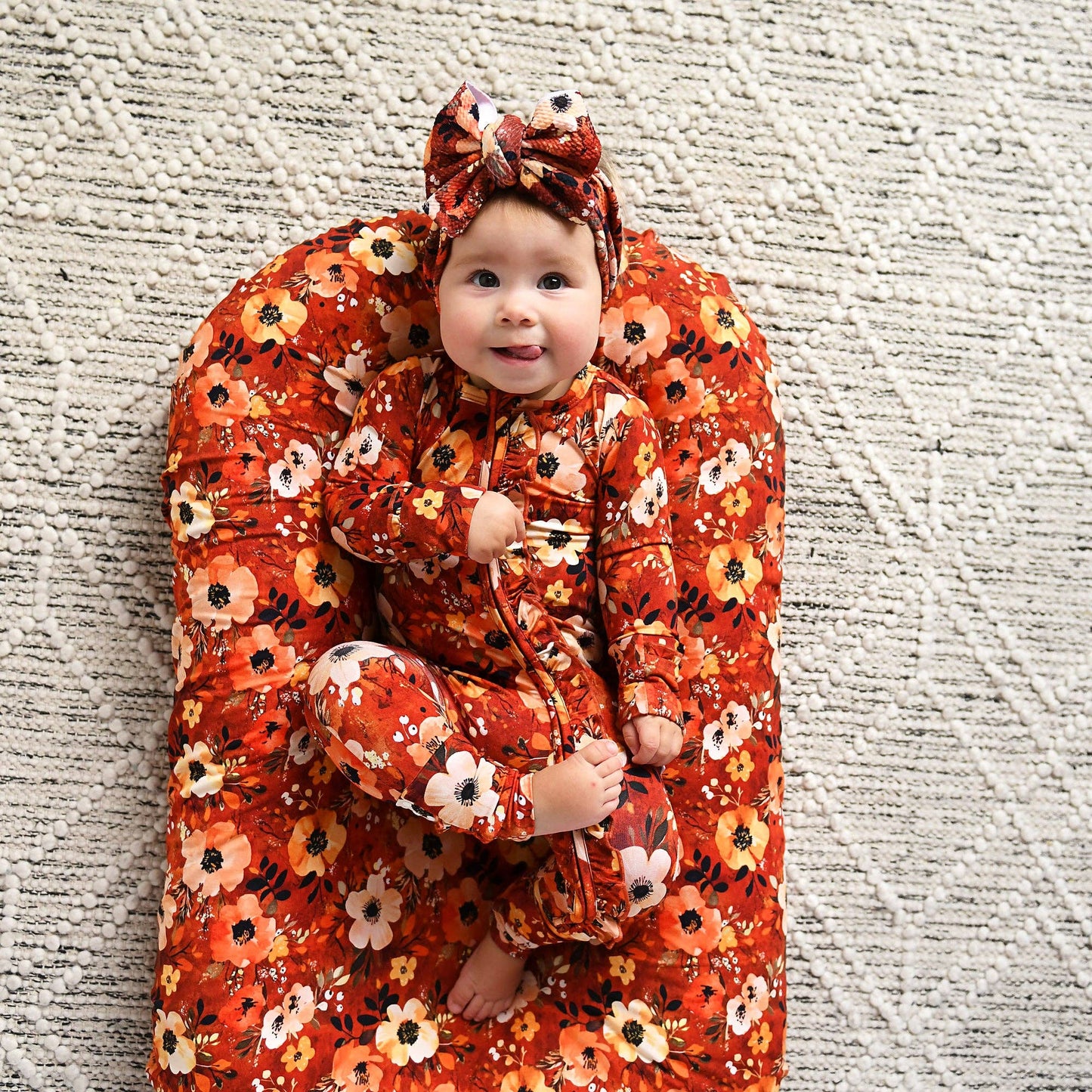 Auburn RUFFLE ZIP Bamboo Fall Sleepies Little