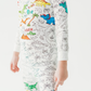Dinosaur Coloring Pajamas 2 piece set made from Bamboo