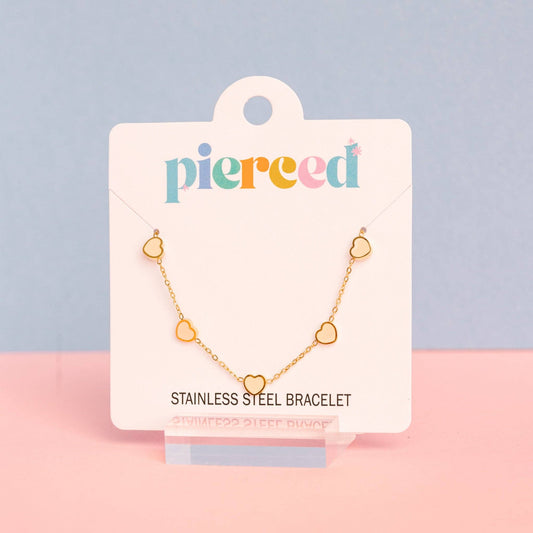 Peachy Heart Bracelet