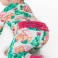 SoftSnooze™ Baby Girls Bamboo Viscose Pink Jolly Gingerbread Convertible Ruffle One Piece Footie Pajama: Green