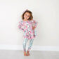 Noelle Pink Trees Peplum Set (runs big!)