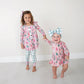 Noelle Pink Trees Peplum Set (runs big!)