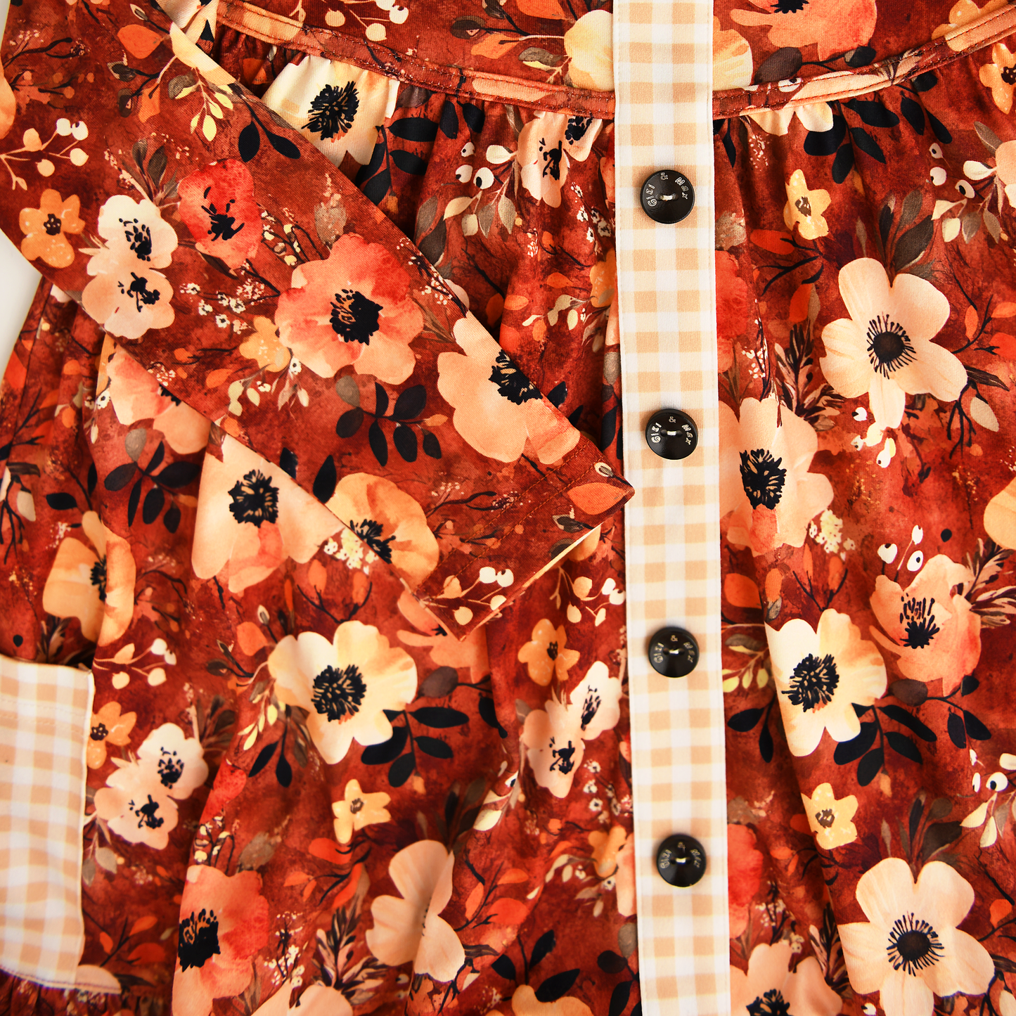 Auburn PEPLUM SET Fall Floral Outfit (runs big!)