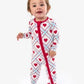 SoftSnooze™ Baby Cotton Modal Blue Sweetheart Plaid Footed One Piece Pajama: Blue