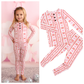 Hallie RUFFLE TWO PIECE Valentines Day Bamboo Lounge Set