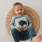 Boy's Long Sleeve Tee: Buffalo