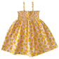 Lemon Sorbet / Muslin Smocked Tube Dress