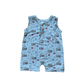 S25 Americana: Boy's Sleeveless Romper: Burgers 'n Dogs