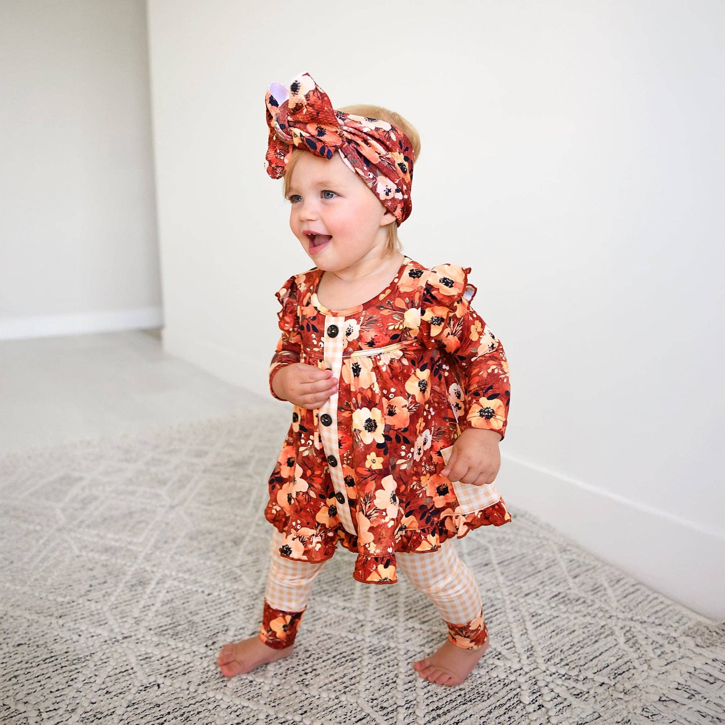 Auburn PEPLUM SET Fall Floral Outfit (runs big!)