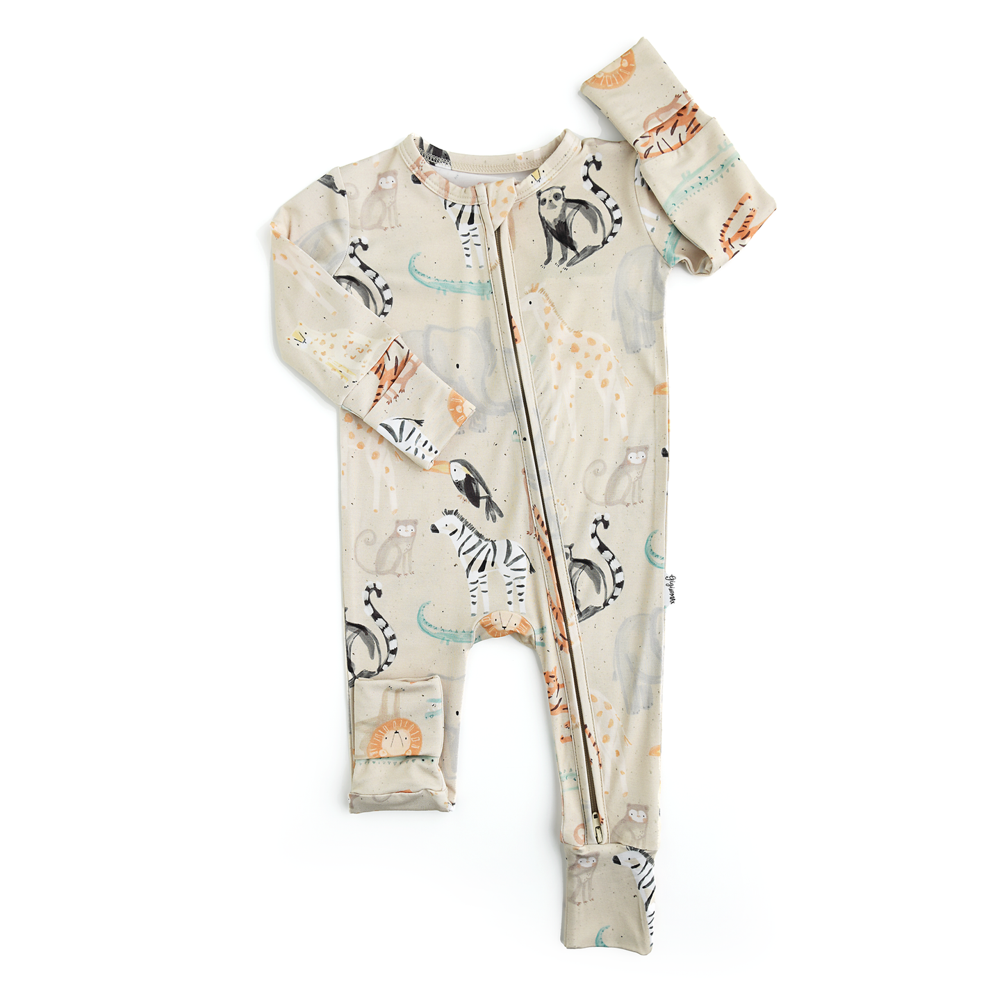 Bamboo Baby Pajama Sleepies Little Baby Zip Arlo